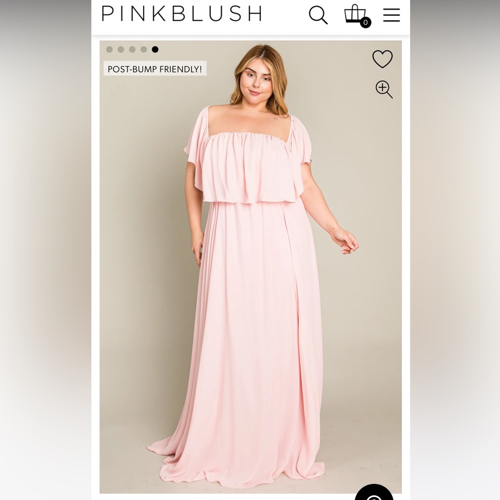 Pink Blush Maternity Gown